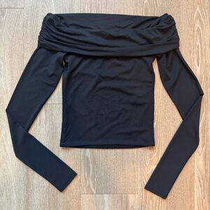 Meshki Black Off-Shoulder Blouse